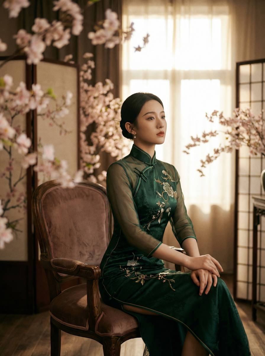 抖音揭秘 旗袍写真视频·传统美学与现代摄影融合视频演示